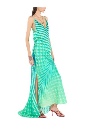 Ocean Wave Striped Maxi Dress ROBERTO CAVALLI | UKT128RYN4704000